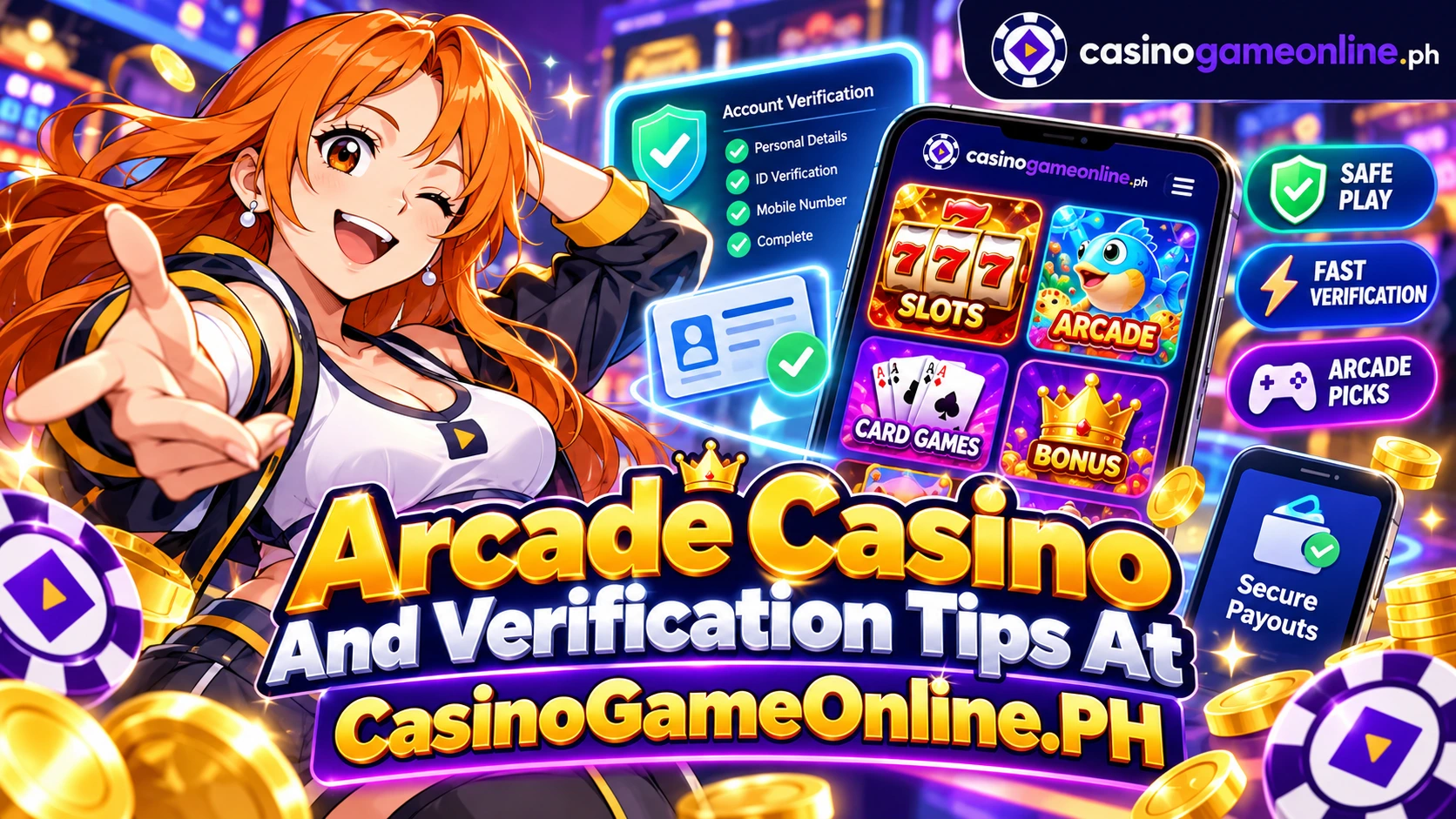 Arcade Casino And Verification Tips At CasinoGameOnline.PH