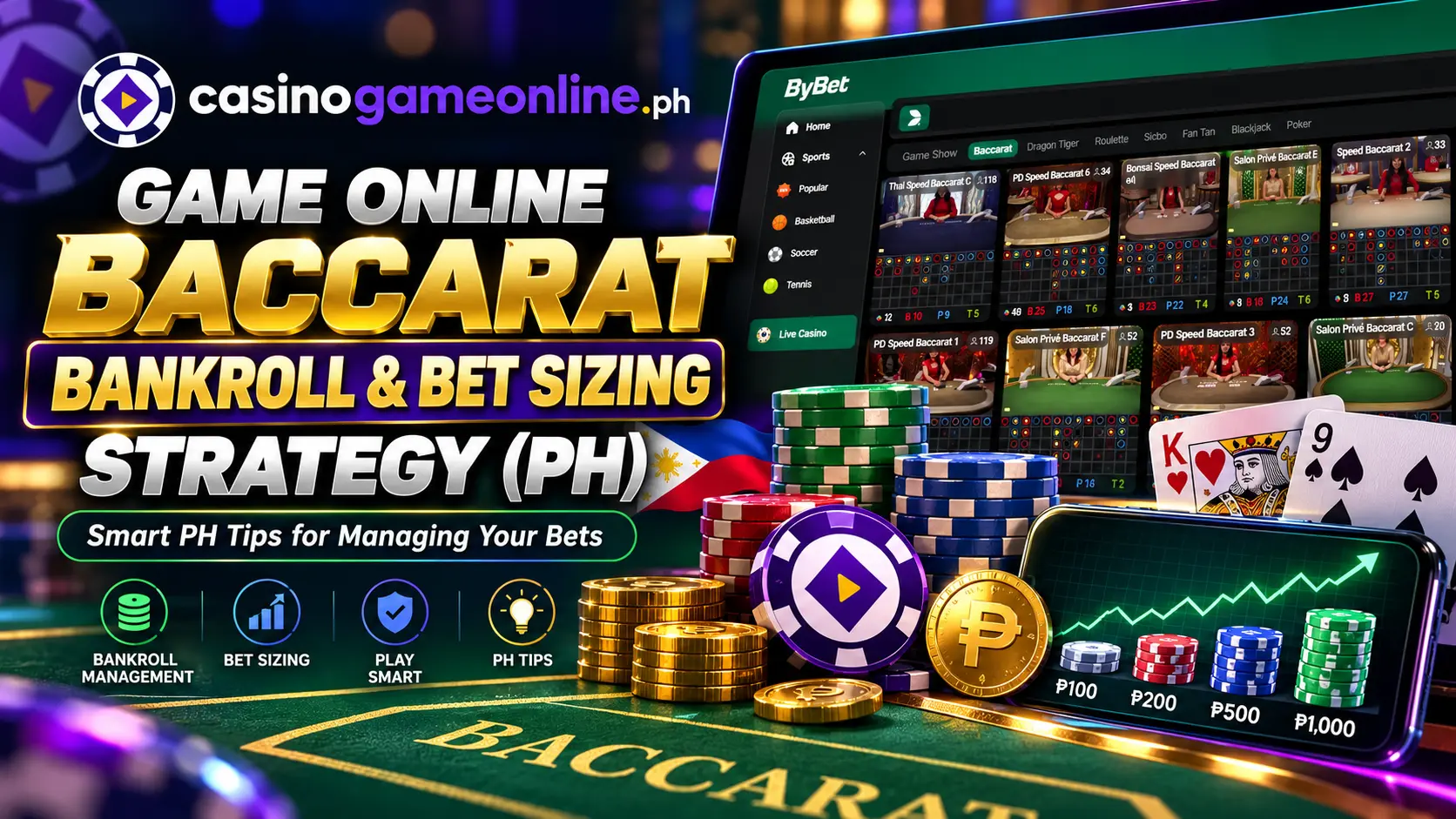 Game Online Baccarat Bankroll & Bet Sizing Strategy (PH)