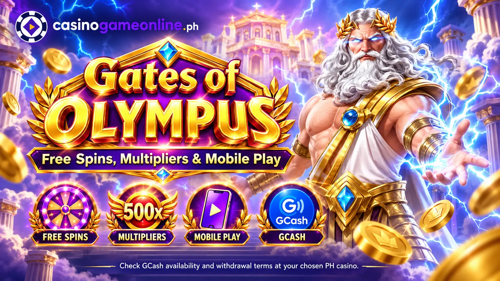 Gates of Olympus PH slot game free spins and multipliers overview
